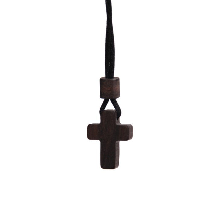 Red Sandalwood Cross Pendant Necklace