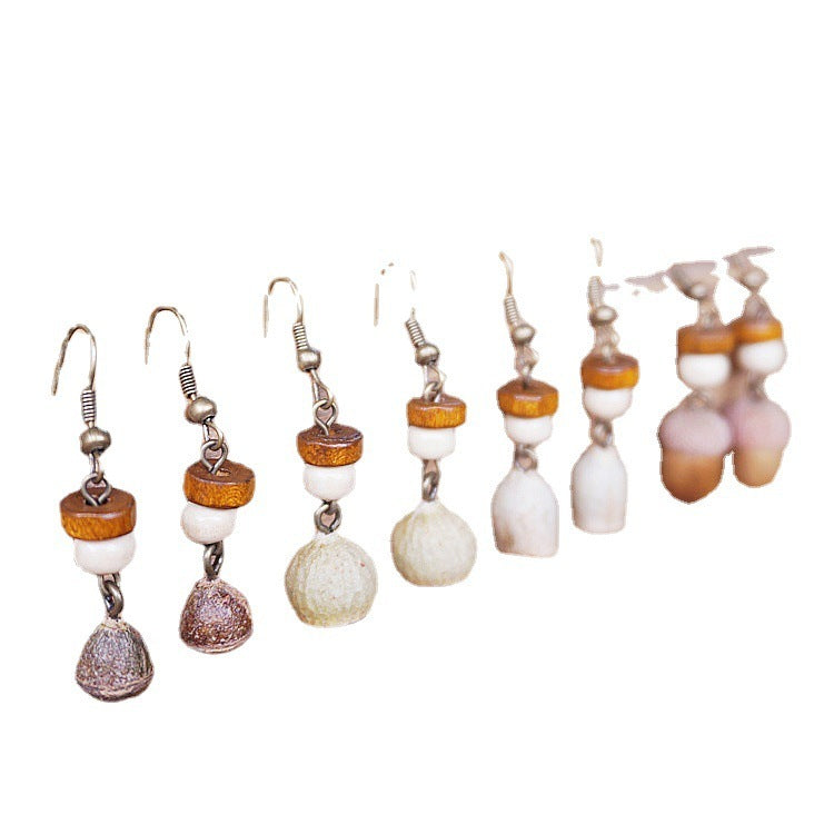 Original Retro Forest Dried Fruit Niche Earrings