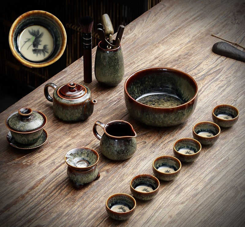 Jian Zhan Teapot Cup Set