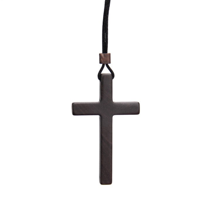 Red Sandalwood Cross Pendant Necklace