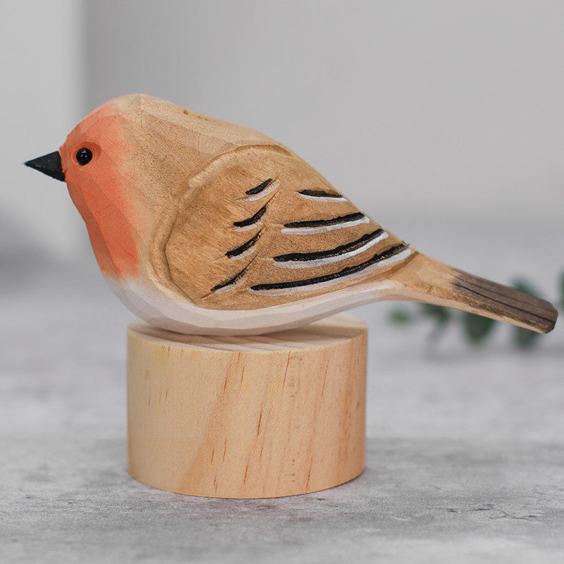 Solid Wood Bird Ornament Birthday