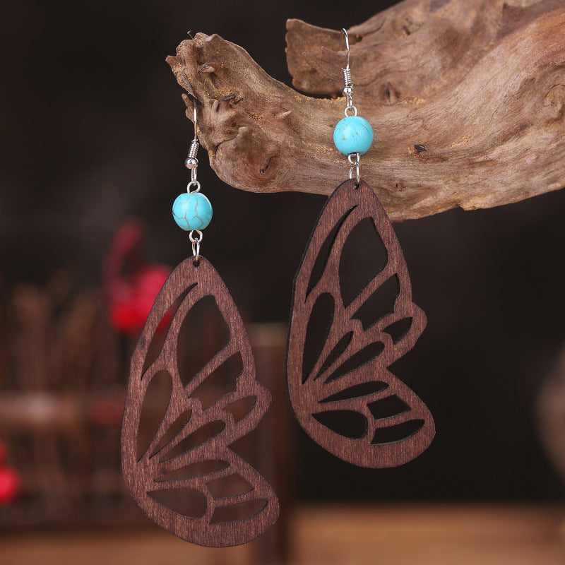 Butterfly Wood Earrings