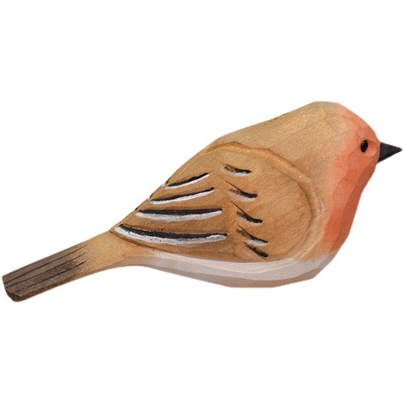 Solid Wood Bird Ornament Birthday