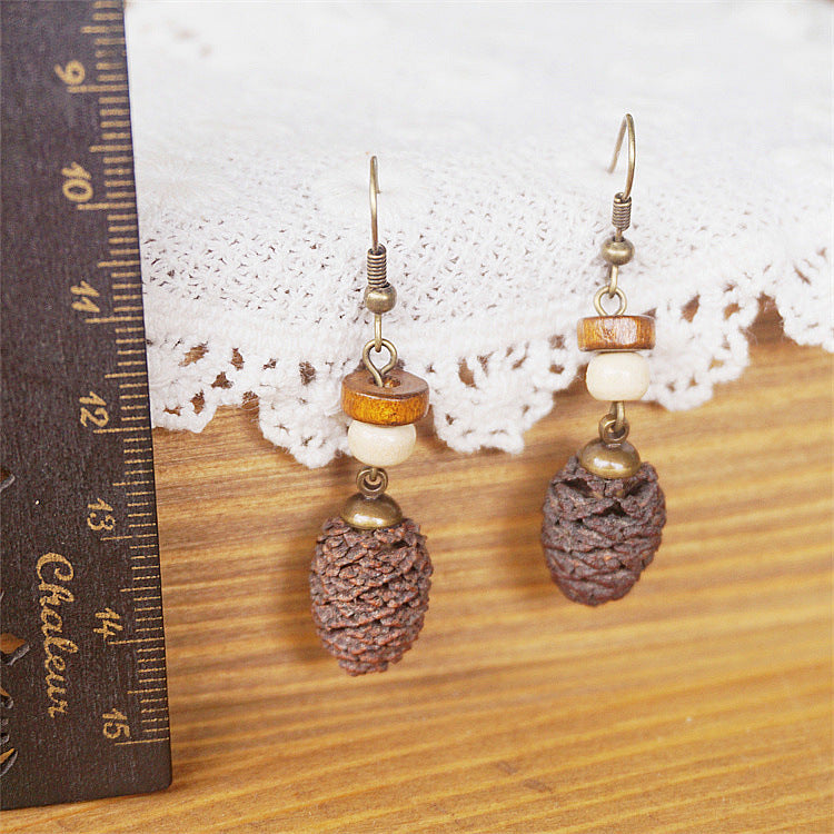 Original Retro Forest Dried Fruit Niche Earrings