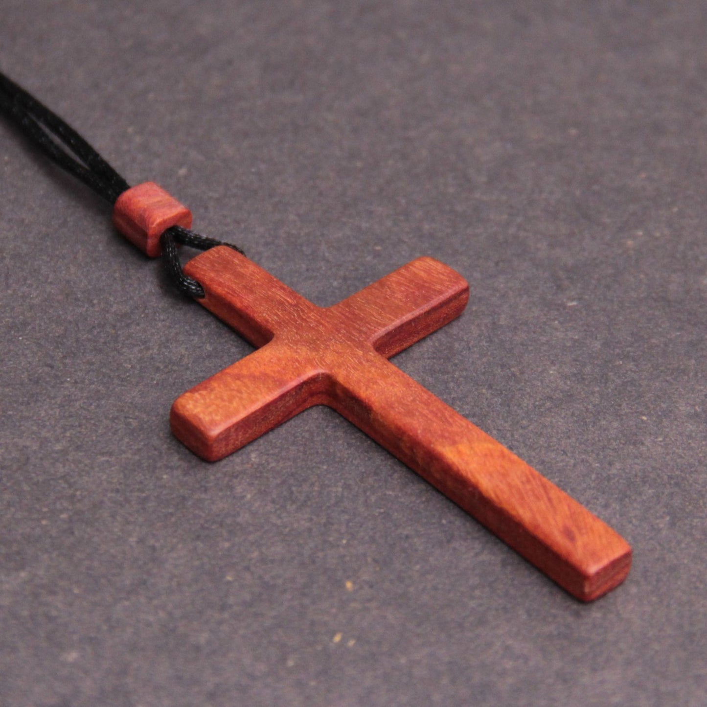 Red Sandalwood Cross Pendant Necklace