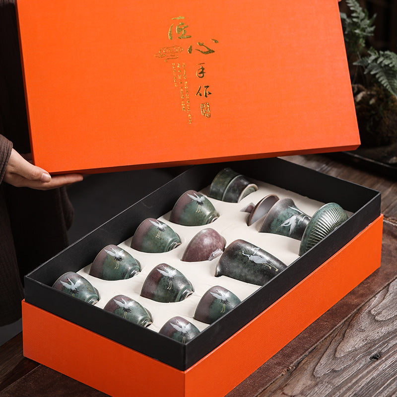 Chinese Crane Kung Fu Tea Set