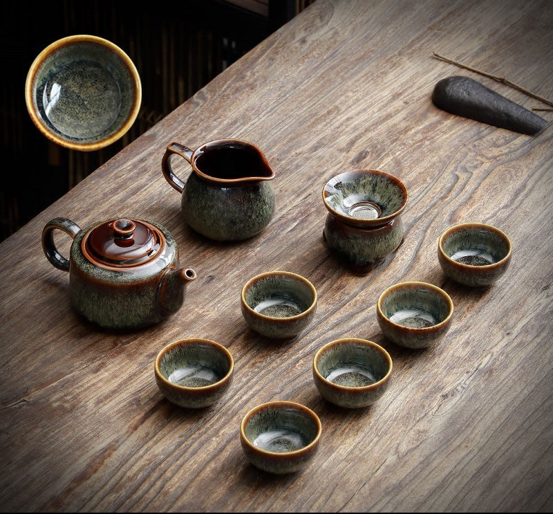 Jian Zhan Teapot Cup Set