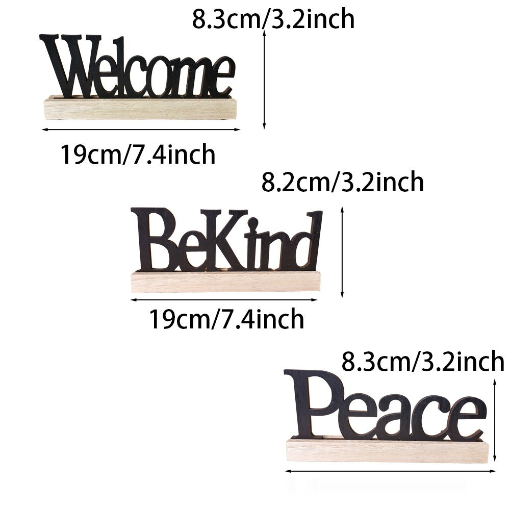Wooden Decorative Hollow Letters