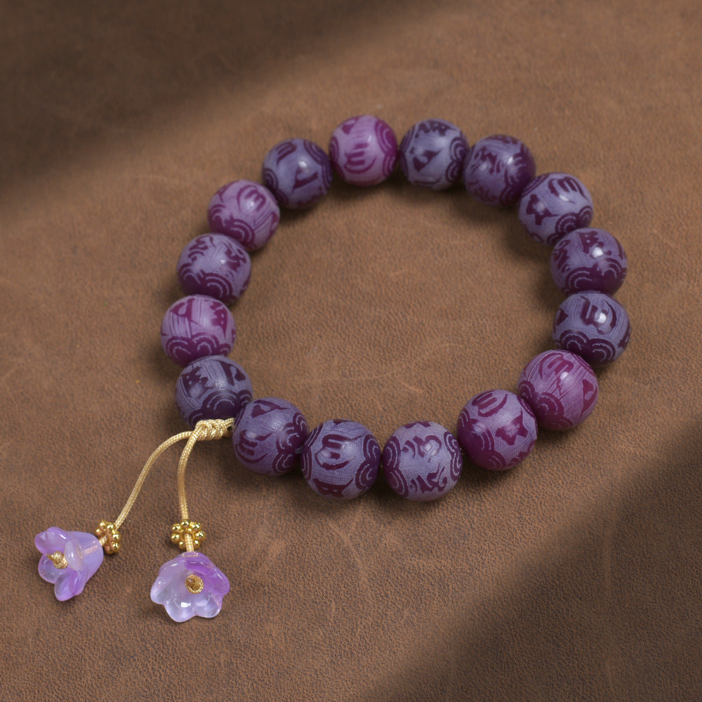 Hainan White Jade Handheld Chain Buddha