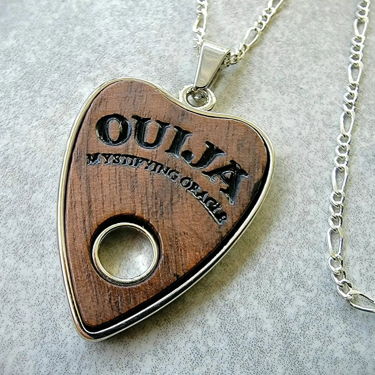 wood heart necklace