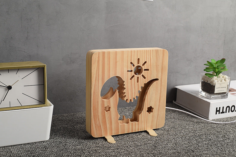 Wooden Night Light Lamp LED