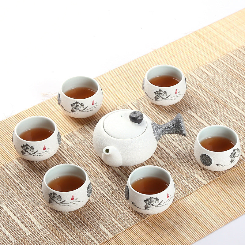 White Simple Kung Fu Tea Set
