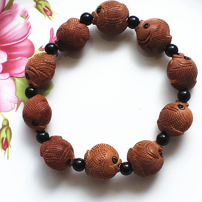 peach wood bracelet