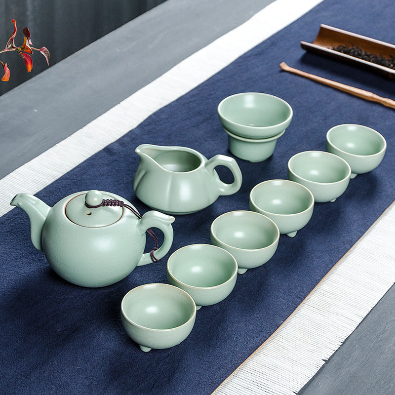 Light Green Simple Kung Fu Tea Set