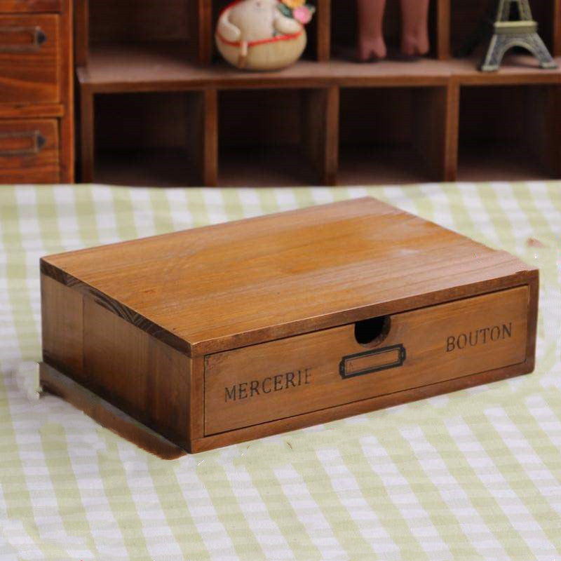 Storage Wooden Box Drawer