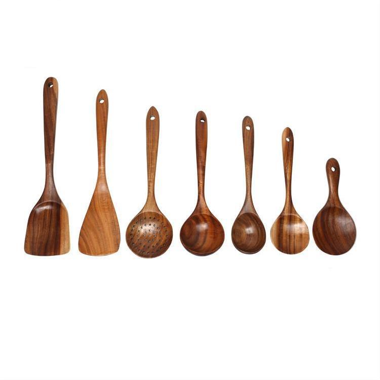 Wooden Spatula For Non-Stick Cookware - Spoon Set