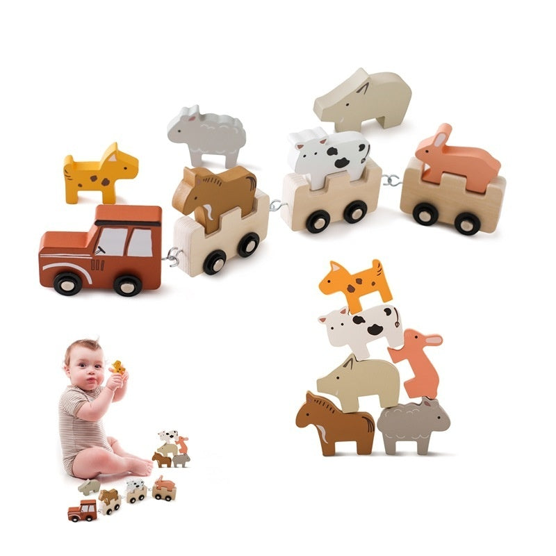Children's Wooden Stacking Cognitive Toys