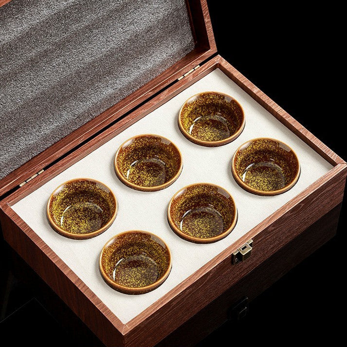 High-grade Ceramic Small Tea Bowl Gift Box Set