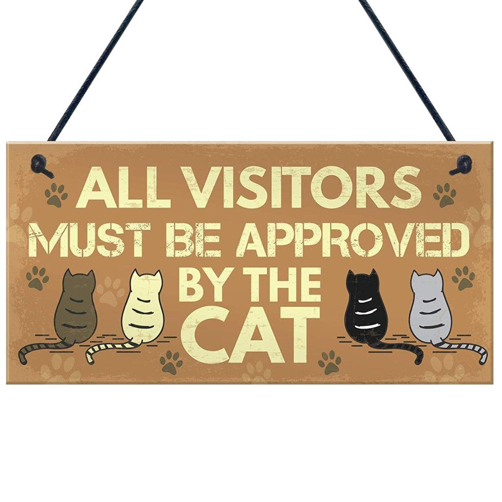 Cat Lover Wooden Sign