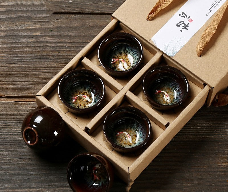 relief Fish  - Ceramic Small Tea cup set