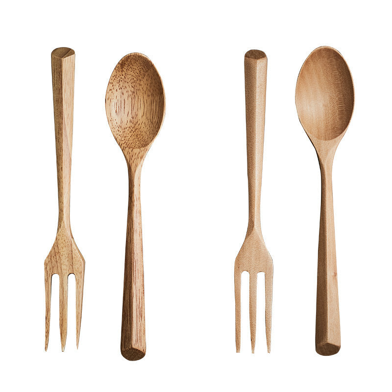 wooden spoon and fork