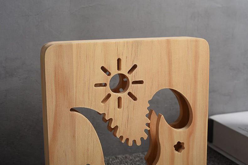 Wooden Night Light Lamp LED