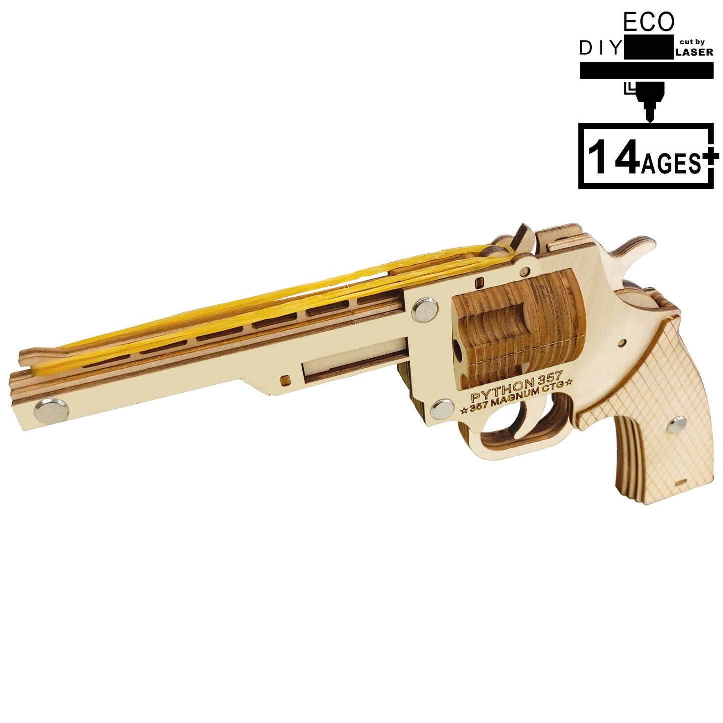 DIY Wooden revolver Puzzle