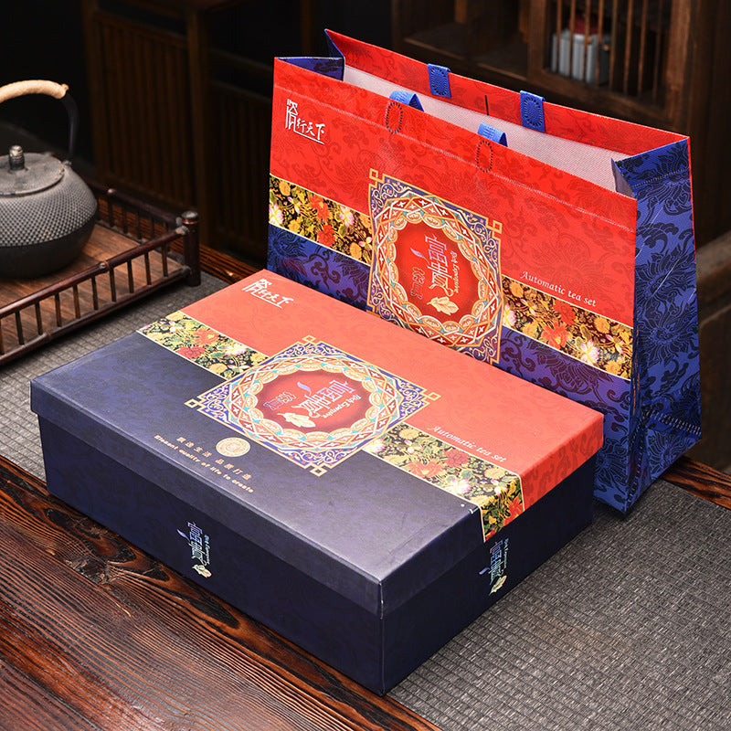 Blue Colour Texture Kung Fu Tea Set