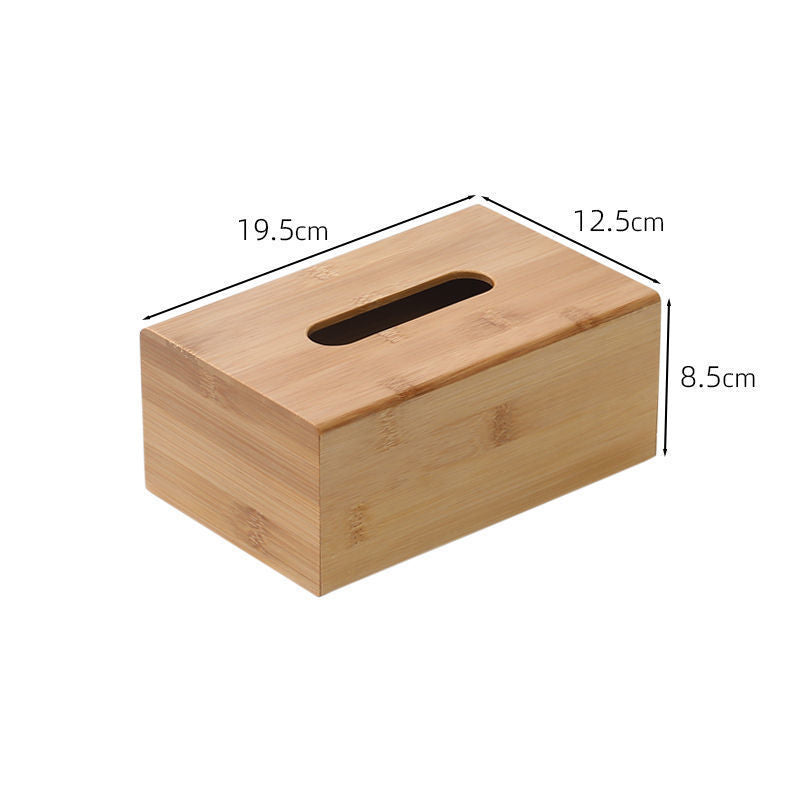 Bamboo And Wood Tissue Box