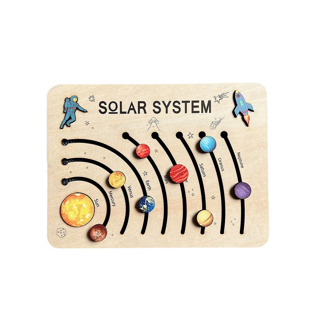 Children's Toys Wooden Puzzle Gift - Solar System