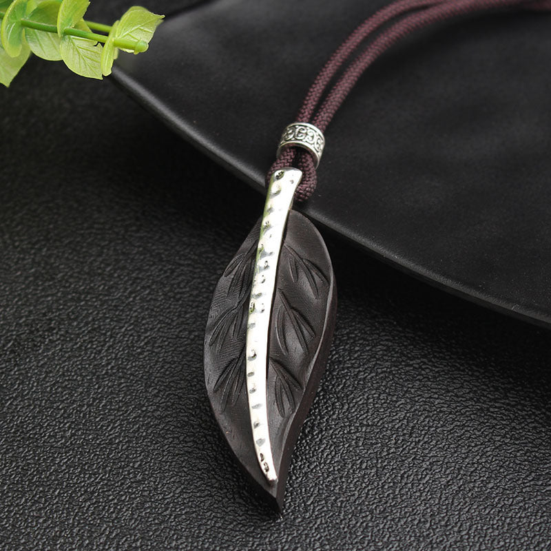 Wooden Retro Ethnic style necklace