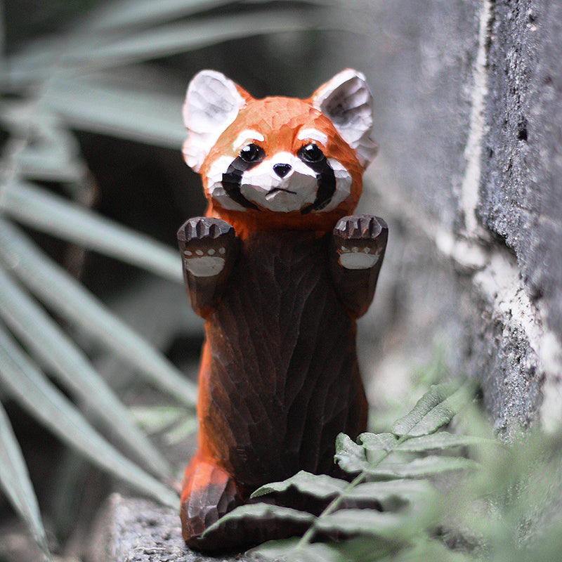 red panda sculpture
