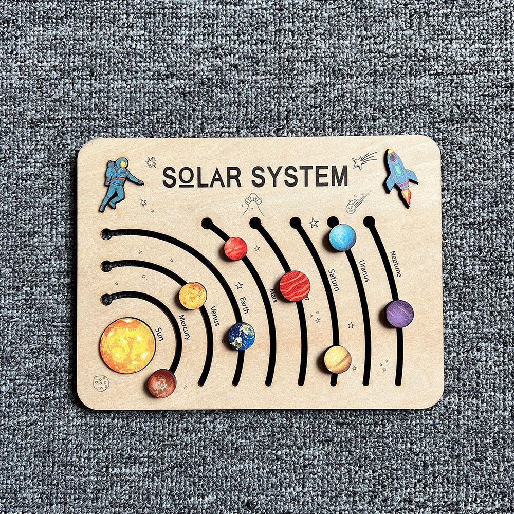 Children's Toys Wooden Puzzle Gift - Solar System