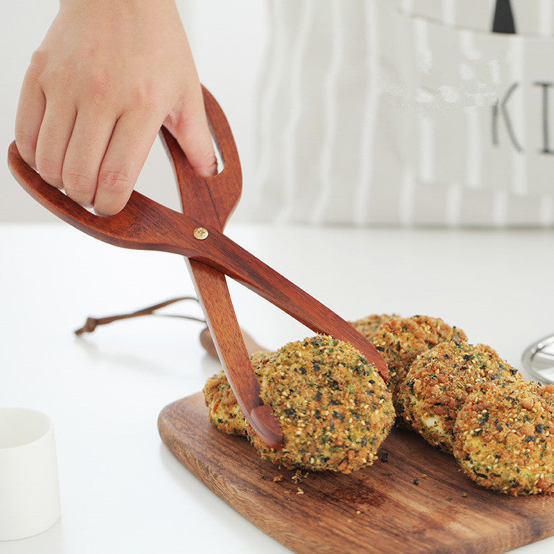 Wooden Hot Pot Wooden Tongs