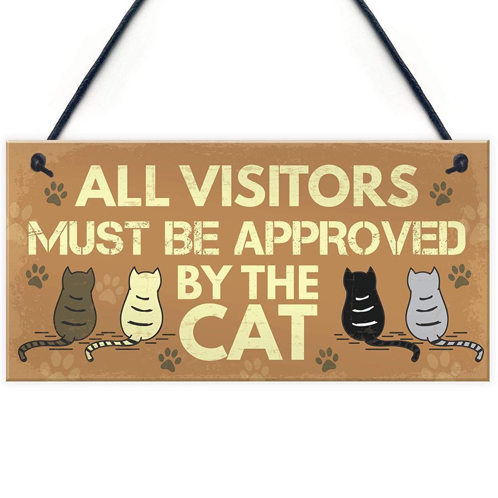 Cat Lover Wooden Sign