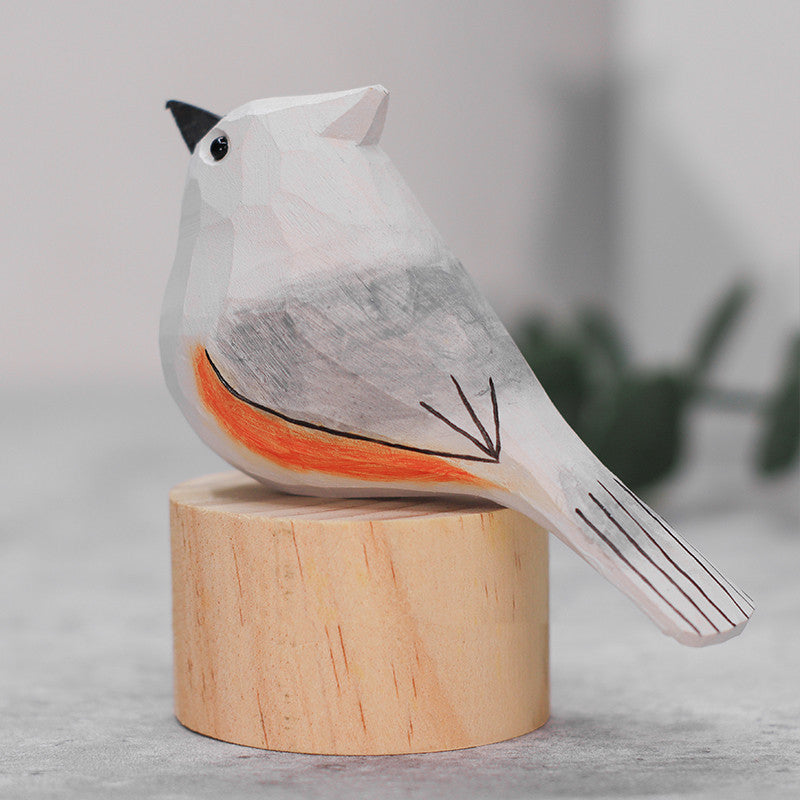 Solid Wood Bird Ornament Birthday