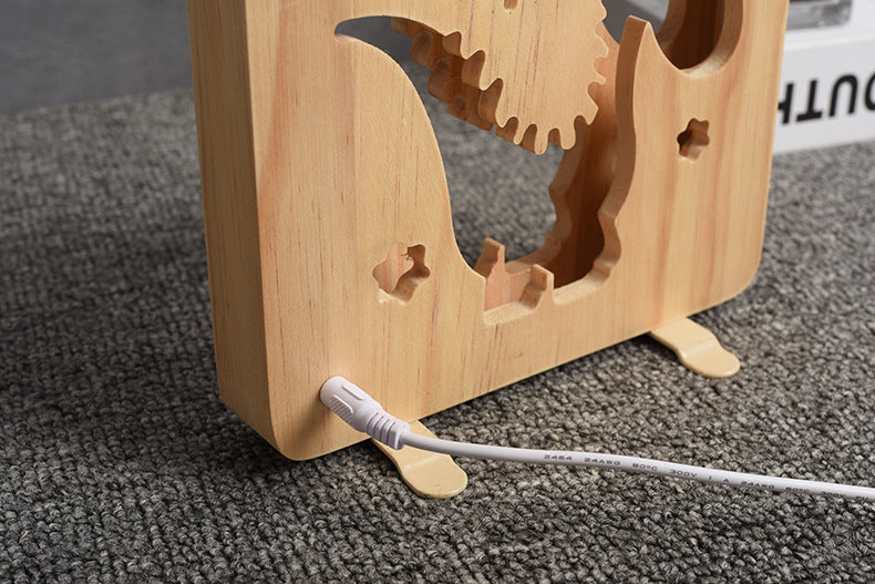 Wooden Night Light Lamp LED