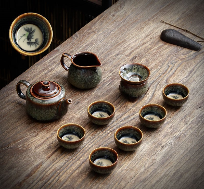 Jian Zhan Teapot Cup Set