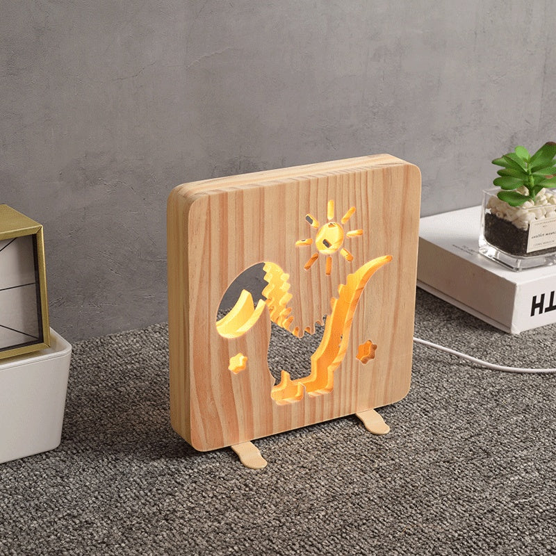 Wooden Night Light Lamp LED