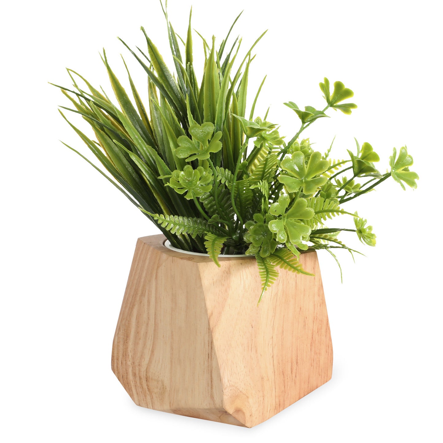 Samll HEX Wooden Flowerpot
