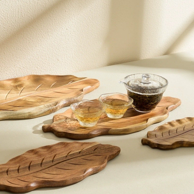 Leaf Tray Acacia Plate
