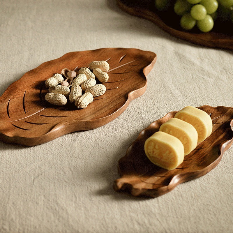 Leaf Tray Acacia Plate