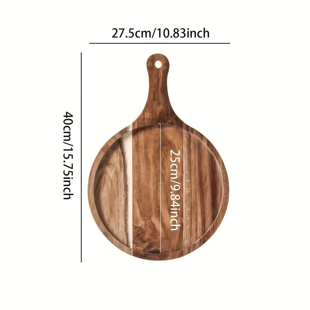 Wooden Round serving plate