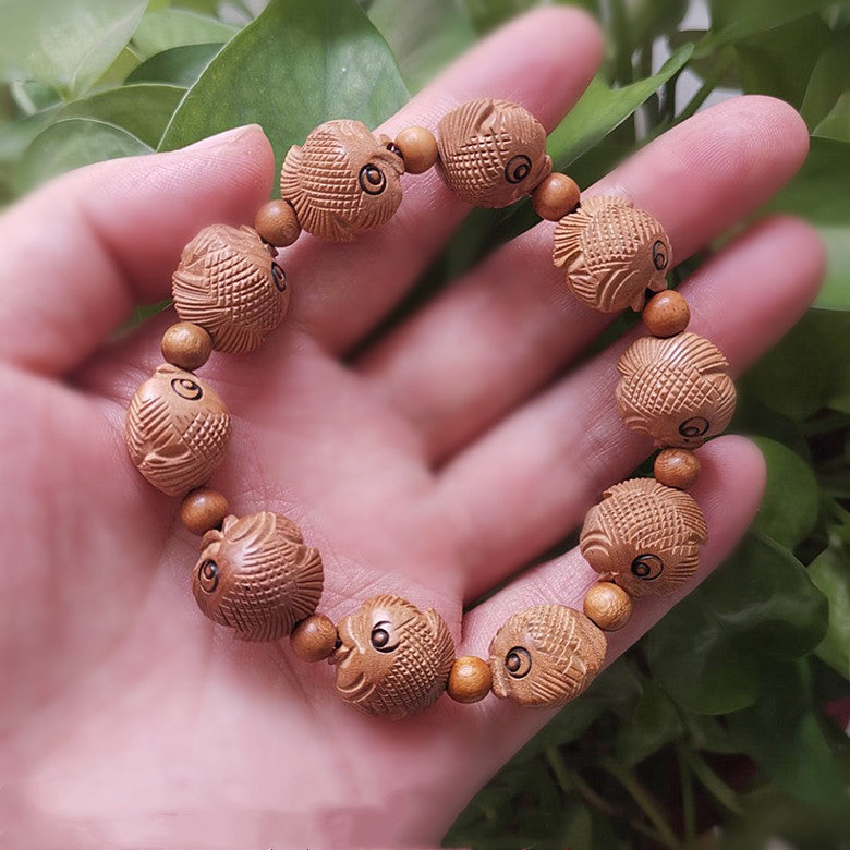 peach wood bracelet