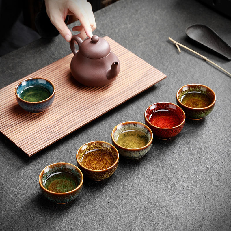 High-grade Ceramic Small Tea Bowl Gift Box Set
