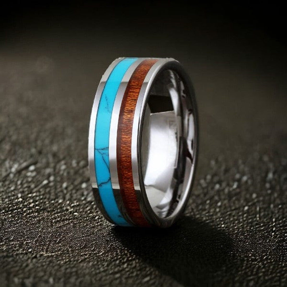 Double Slot Patch Stainless Steel Ring