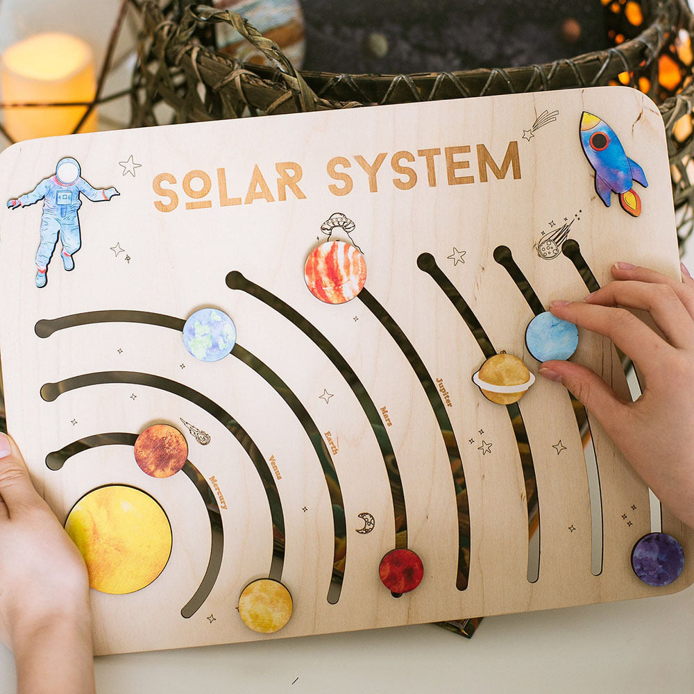 Children's Toys Wooden Puzzle Gift - Solar System