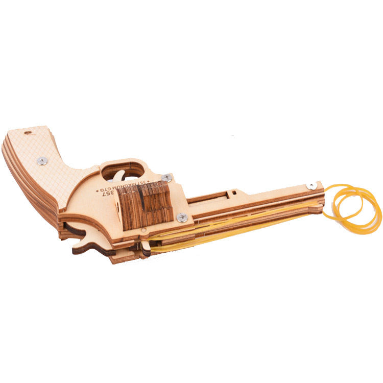 DIY Wooden revolver Puzzle