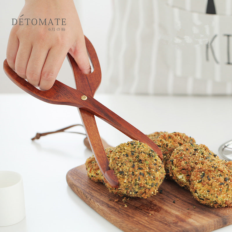 Wooden Hot Pot Wooden Tongs