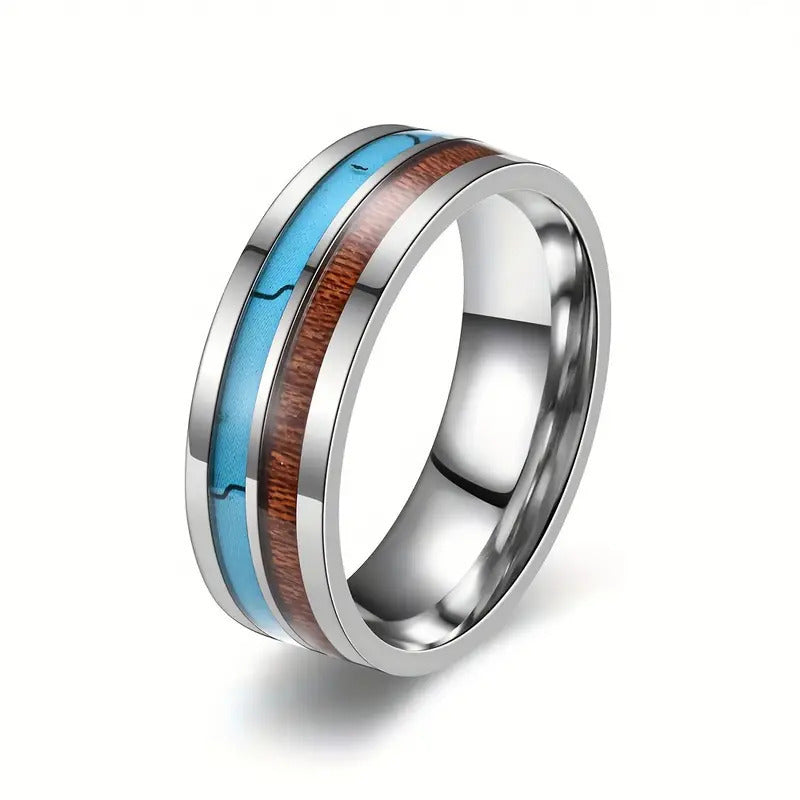 Double Slot Patch Stainless Steel Ring